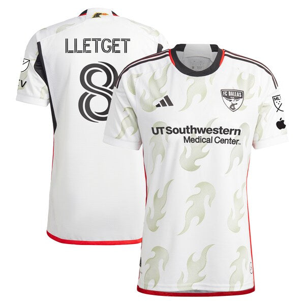 Sebastian Lletget FC Dallas adidas 2024 Burn Baby Burn Authentic Player Jersey?ยจC White
