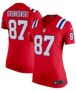 Rob Gronkowski New England Patriots Nike Women's Alternate Retired Player Game Jersey -  Red/Navy