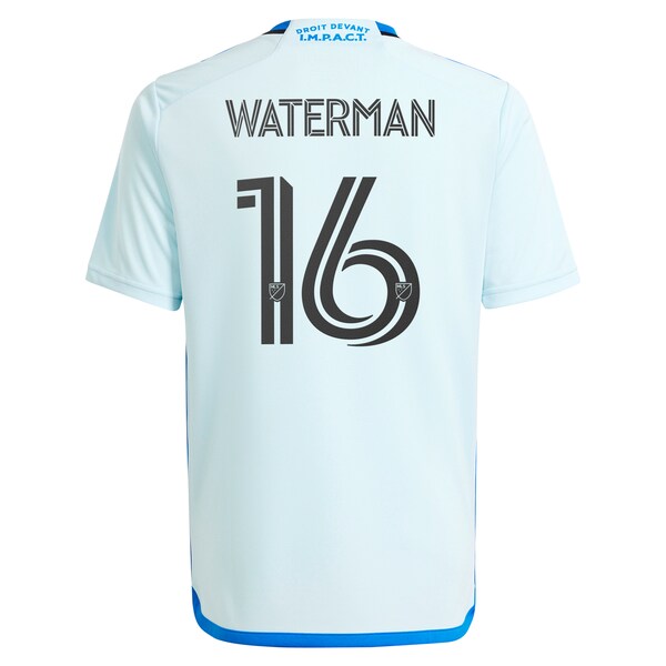 Joel Waterman CF Montreal adidas Youth 2024 La Main Replica Player Jersey?ยจC Light Blue - Image 3