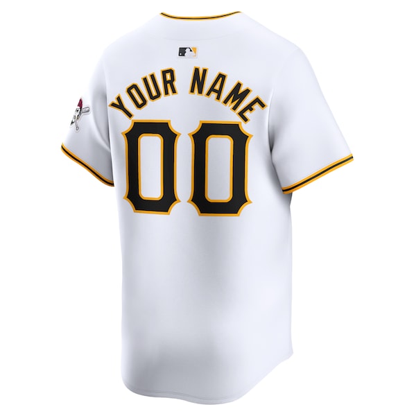 Pittsburgh Pirates Nike Youth Home Limited Custom Jersey - White - Image 3