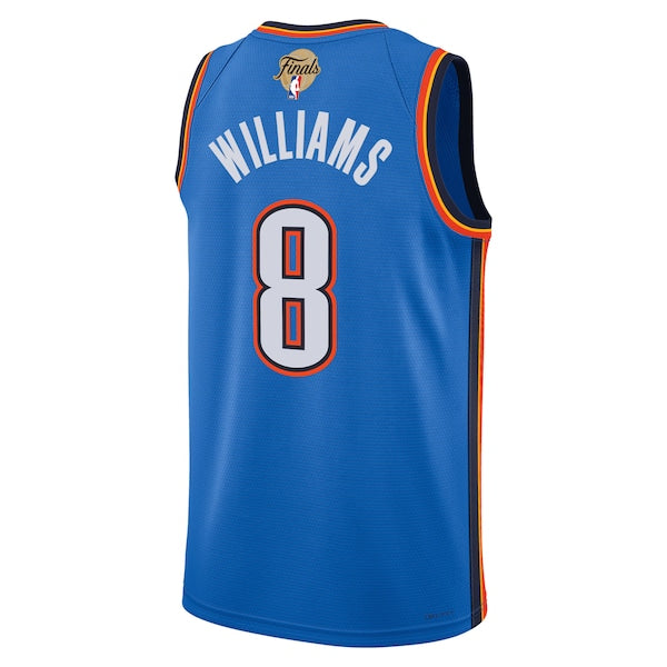 Jalen Williams Oklahoma City Thunder Nike Unisex 2025 NBA Finals Swingman Jersey - Icon Edition - Blue - Image 3