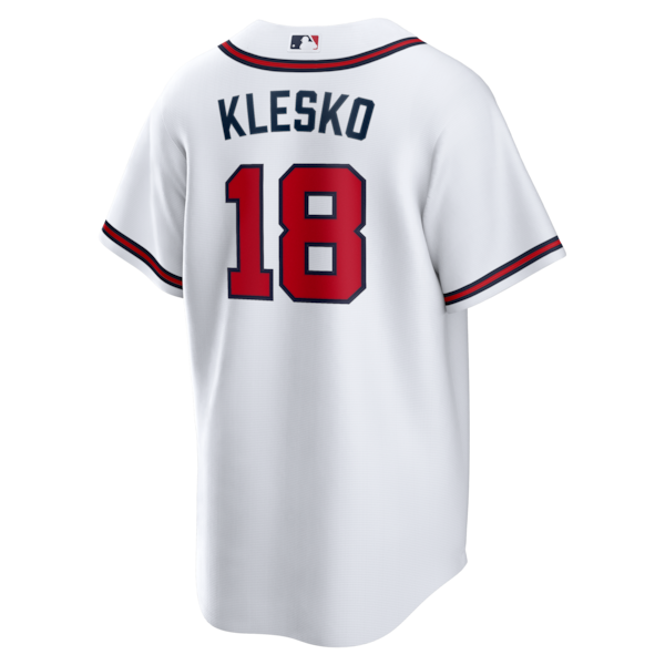 Ryan Klesko Atlanta Braves Nike Home Retired Player Replica Jersey - White - Image 3