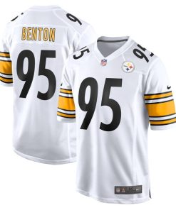 Alternative view of Keeanu Benton Pittsburgh Steelers Nike  Game Jersey -  White/Black