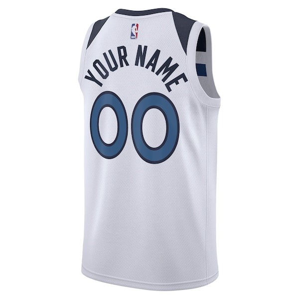 Minnesota Timberwolves Nike Unisex Swingman Custom Jersey White - Association Edition - Image 3