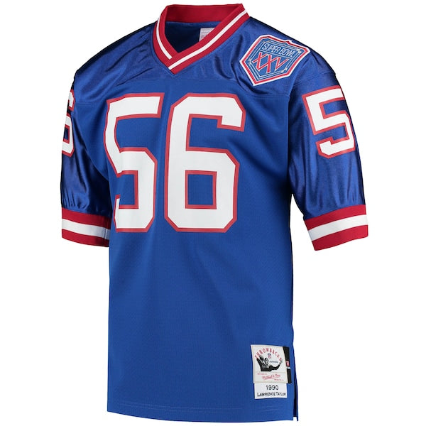 Lawrence Taylor New York Giants 1990 Authentic Throwback Retired Player Jersey - Royal - Image 2