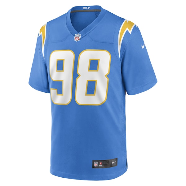 Austin Johnson Los Angeles Chargers Nike Game Player Jersey - Powder Blue - Image 2