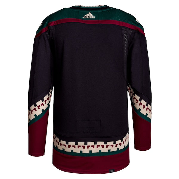 Arizona Coyotes adidas Men's Home Primegreen Authentic Blank Jersey - Black - Image 3