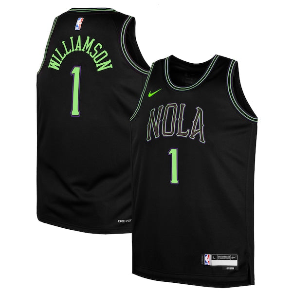 Zion Williamson New Orleans Pelicans Nike Youth Swingman Replica Jersey - City Edition - Black