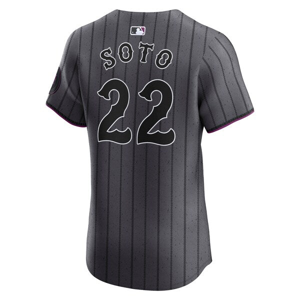 Juan Soto New York Mets Nike City Connect Elite Jersey - Gray - Image 3
