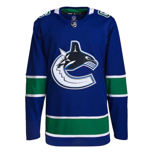 Vancouver Canucks adidas Home Primegreen Authentic Custom Jersey - Royal - Image 2
