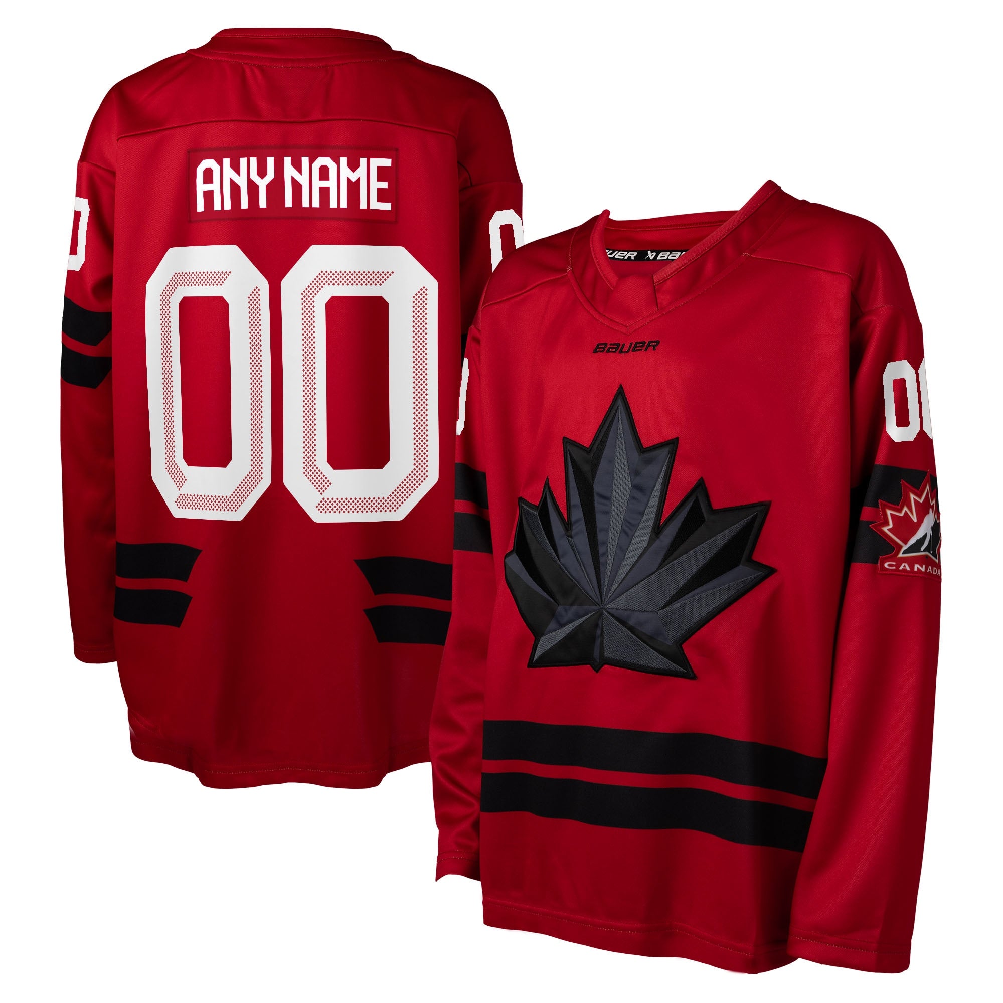 Hockey Canada Youth 2026 Replica Custom Jersey - White/Red - Image 4