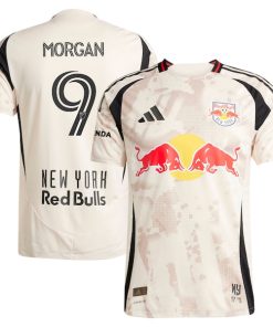 Lewis Morgan New York Red Bulls adidas 2025 Stone Kit Authentic Player Jersey - Tan