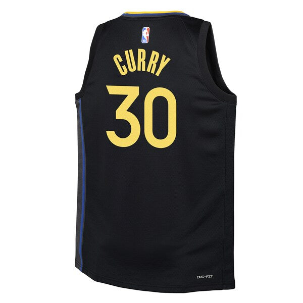 Stephen Curry Golden State Warriors Jordan Brand Youth Swingman Jersey - Statement Edition - Navy - Image 3