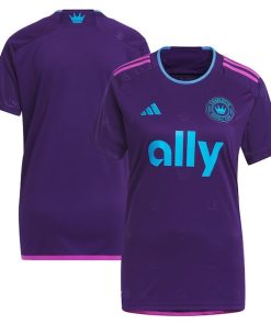 Charlotte FC adidas Women's 2023 Crown Jewel Kit Replica Jersey - Purple