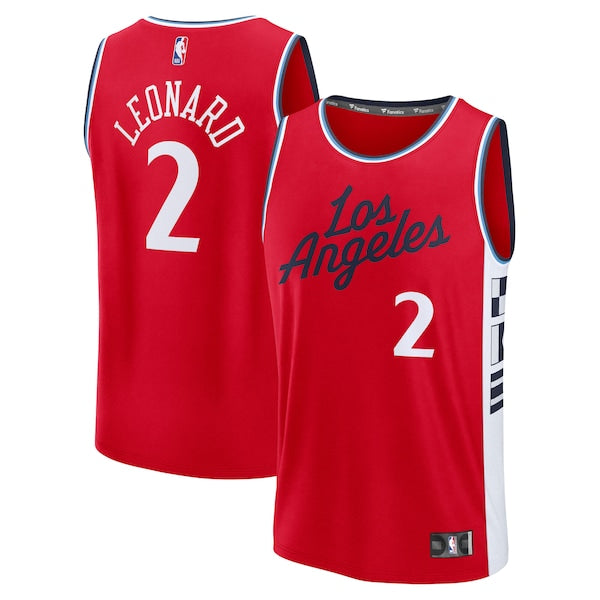 Kawhi Leonard LA Clippers Youth Fast Break Replica Player Jersey - Statement Edition - Red