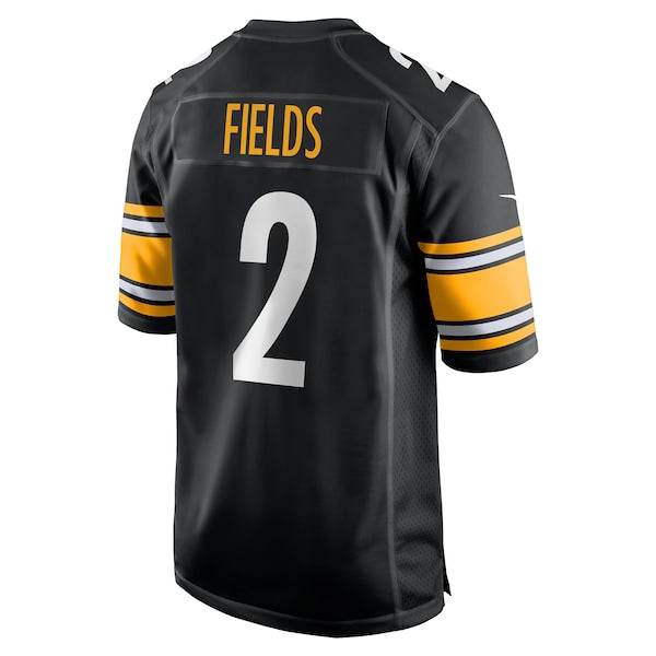 Justin Fields Pittsburgh Steelers Nike Game Player Jersey - Black - Image 3