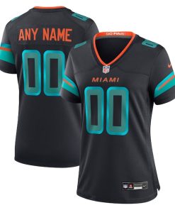 Alternative view of Miami Dolphins Nike Women's 2025 Rivalries Collection Custom Game Jersey - Pitch Blue/Aqua