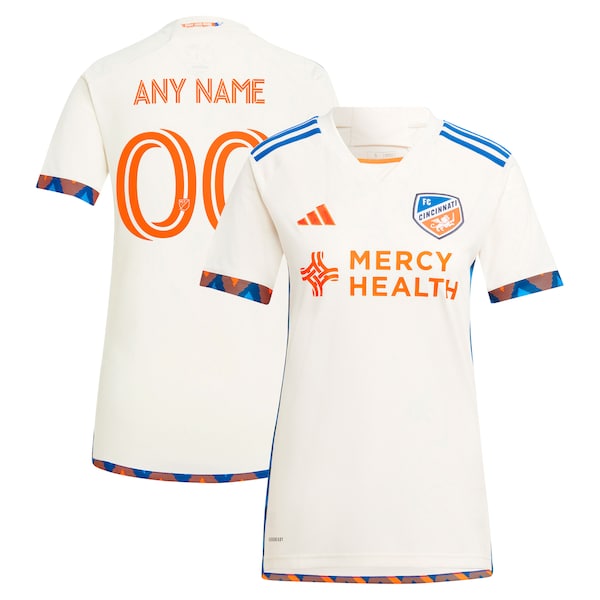 FC Cincinnati adidas Women's 2024 The Canvas Kit Replica Custom Jersey - White