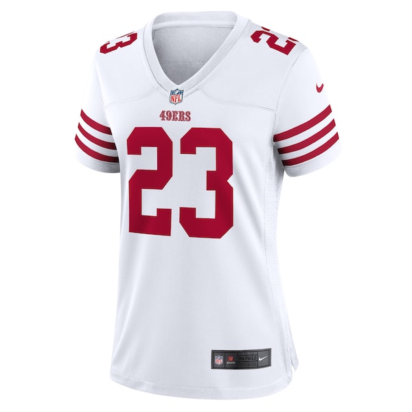 Christian McCaffrey San Francisco 49ers Nike Women's Player Jersey - White - Image 2