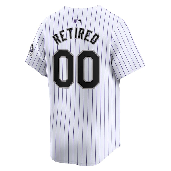 Colorado Rockies Nike Home Limited Pick-A-Player Retired Roster Jersey - White - Image 3