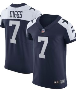 Trevon Diggs Dallas Cowboys Nike Alternate Vapor Elite Jersey - Navy/White