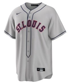 Alternative view of Jordan Walker St. Louis Cardinals Nike 2024 Rickwood Classic Replica Player Jersey - Gray