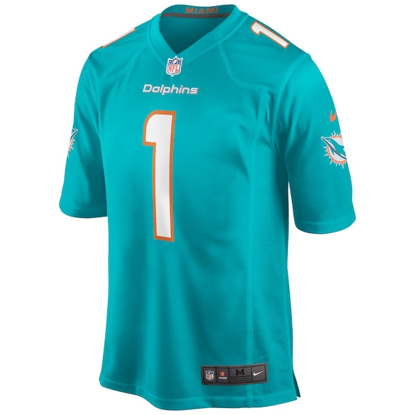 Tua Tagovailoa Miami Dolphins Nike Player Game Jersey - Aqua/White - Image 3