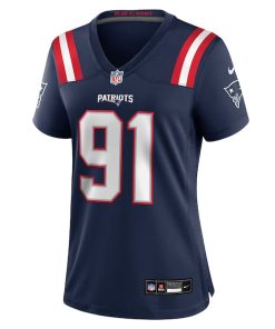 Alternative view of Elijah Ponder New England Patriots Nike Women's Team Game Jersey -  Navy
