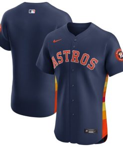 Houston Astros Nike Alternate Vapor Premier Elite Patch Jersey - Navy