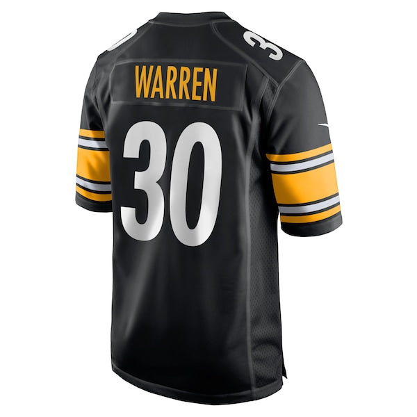 Jaylen Warren Pittsburgh Steelers Nike Game Player Jersey - Black - Image 3