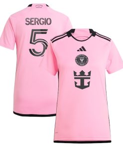 Sergio Busquets Inter Miami CF adidas Women's 2024 2getherness Replica Player Jersey - Pink