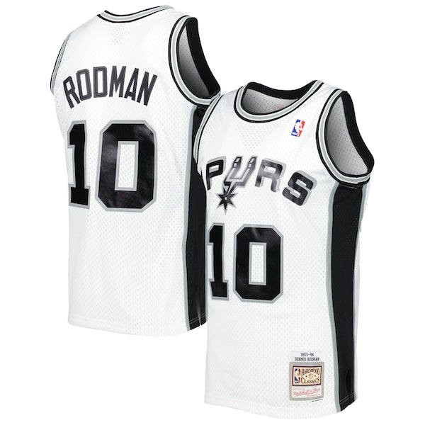 Dennis Rodman San Antonio Spurs 2001/02 Hardwood Classics Swingman Jersey - White - Image 2