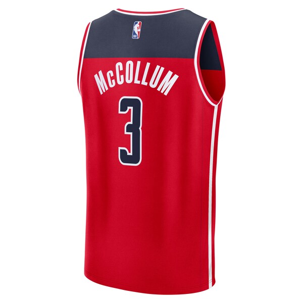 CJ McCollum Washington Wizards Youth Fast Break Replica Player Jersey - Icon Edition - Red - Image 3