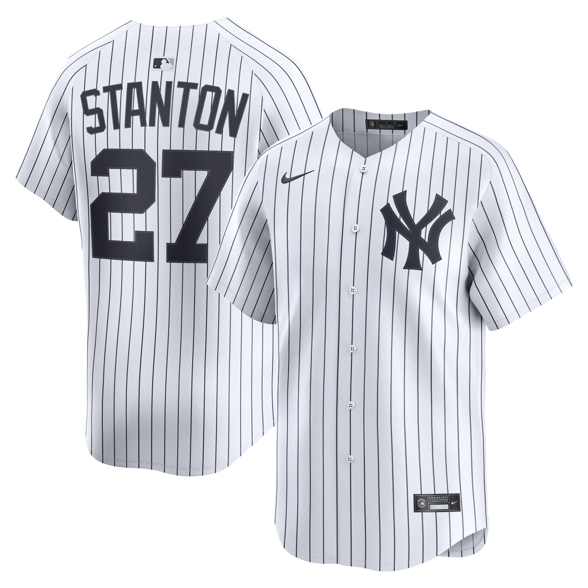 Giancarlo Stanton New York Yankees Nike Road Limited Jersey - Gray/White - Image 6
