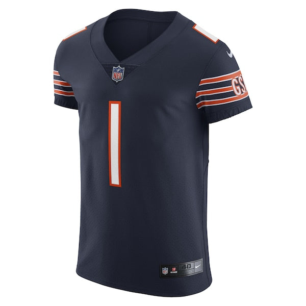Justin Fields Chicago Bears Nike Vapor Elite Jersey - Navy - Image 2