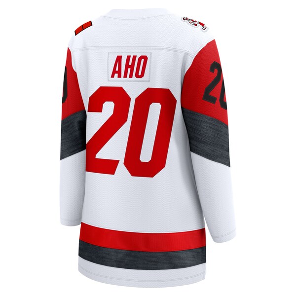 Sebastian Aho Carolina Hurricanes Women's Away Breakaway Jersey - White - Image 3