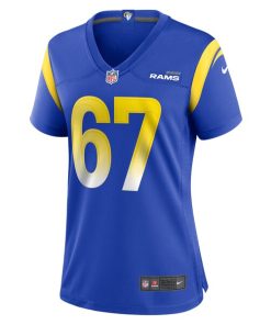 Alternative view of Justin Dedich Los Angeles Rams Nike Women's Game Jersey -  Royal