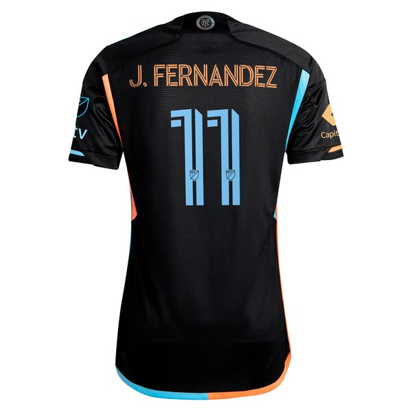 Julian Fernandez New York City FC adidas 2024 24/7 Kit Authentic Player Jersey?ยจC Black - Image 6
