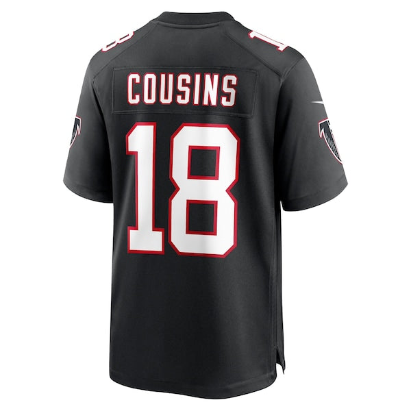 Kirk Cousins Atlanta Falcons Nike Youth Alternate Game Jersey - Black - Image 3