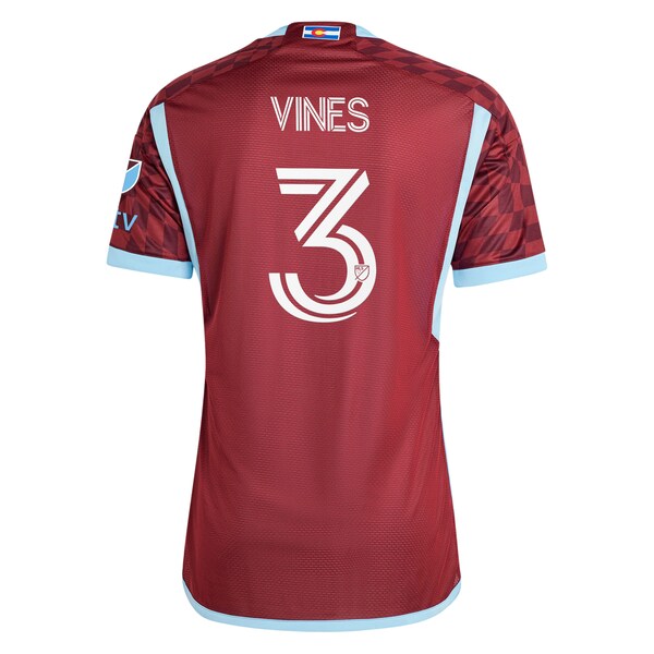 Sam Vines Colorado Rapids adidas 2024 One Flag Kit Authentic Player Jersey - Burgundy - Image 5