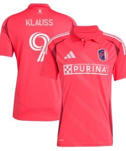Jo?o Klauss St. Louis City SC adidas 2025 Forever CITY Red Replica Player Jersey - Red