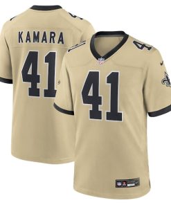 Alvin Kamara New Orleans Saints Nike Gameday Golds Alternate Game Player Jersey - Gold/Black/White