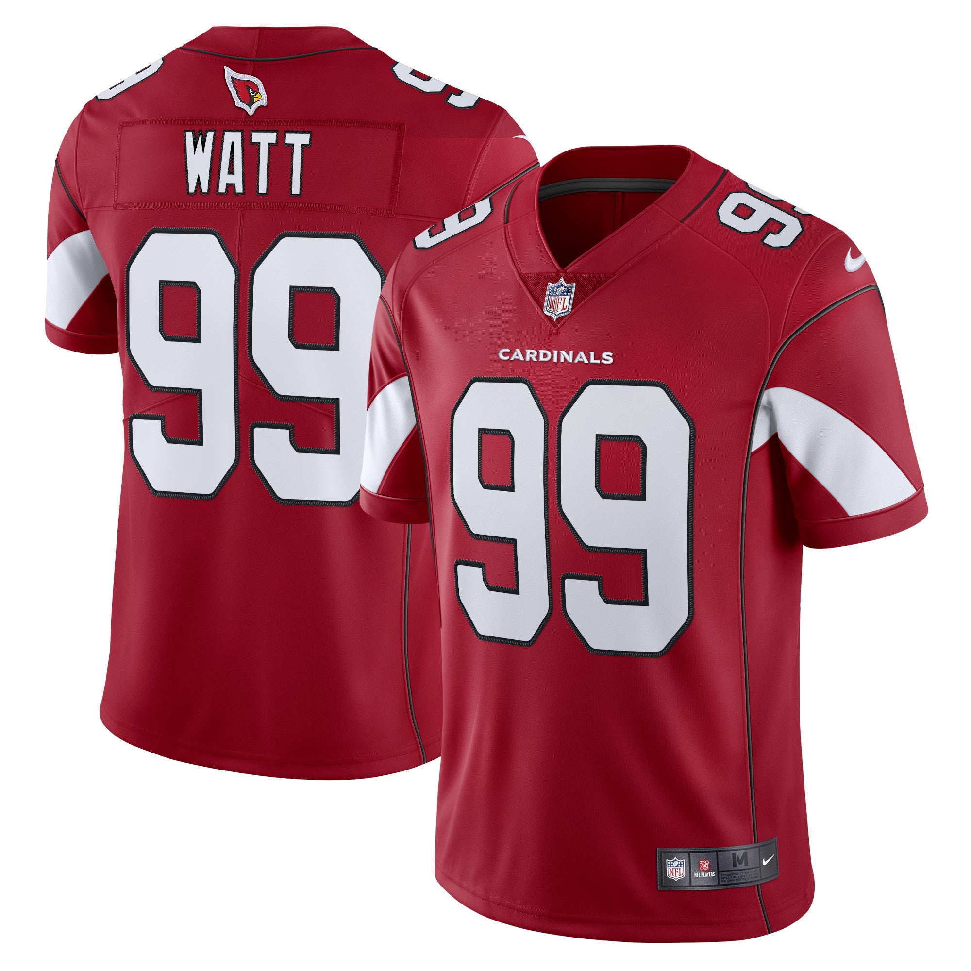 J.J. Watt Arizona Cardinals Nike Vapor Limited Jersey - Black/Cardinal - Image 5