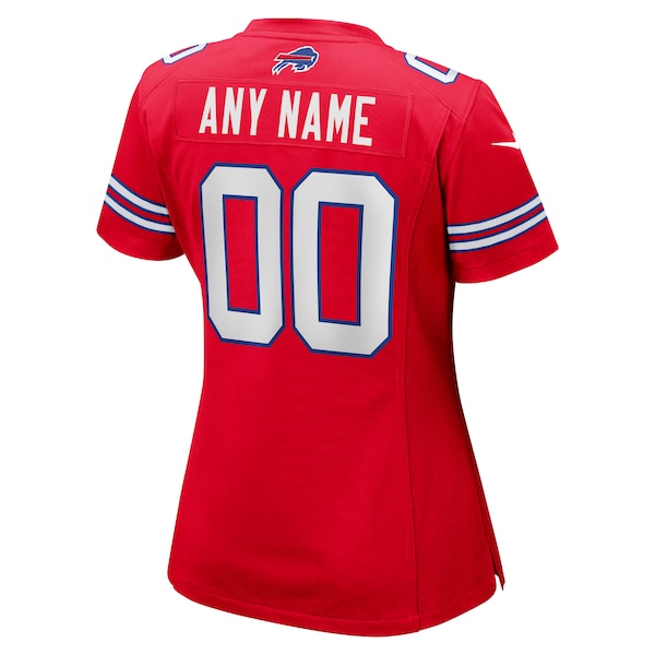 Buffalo Bills Nike Women's Alternate Custom Game Jersey - Red - Image 3