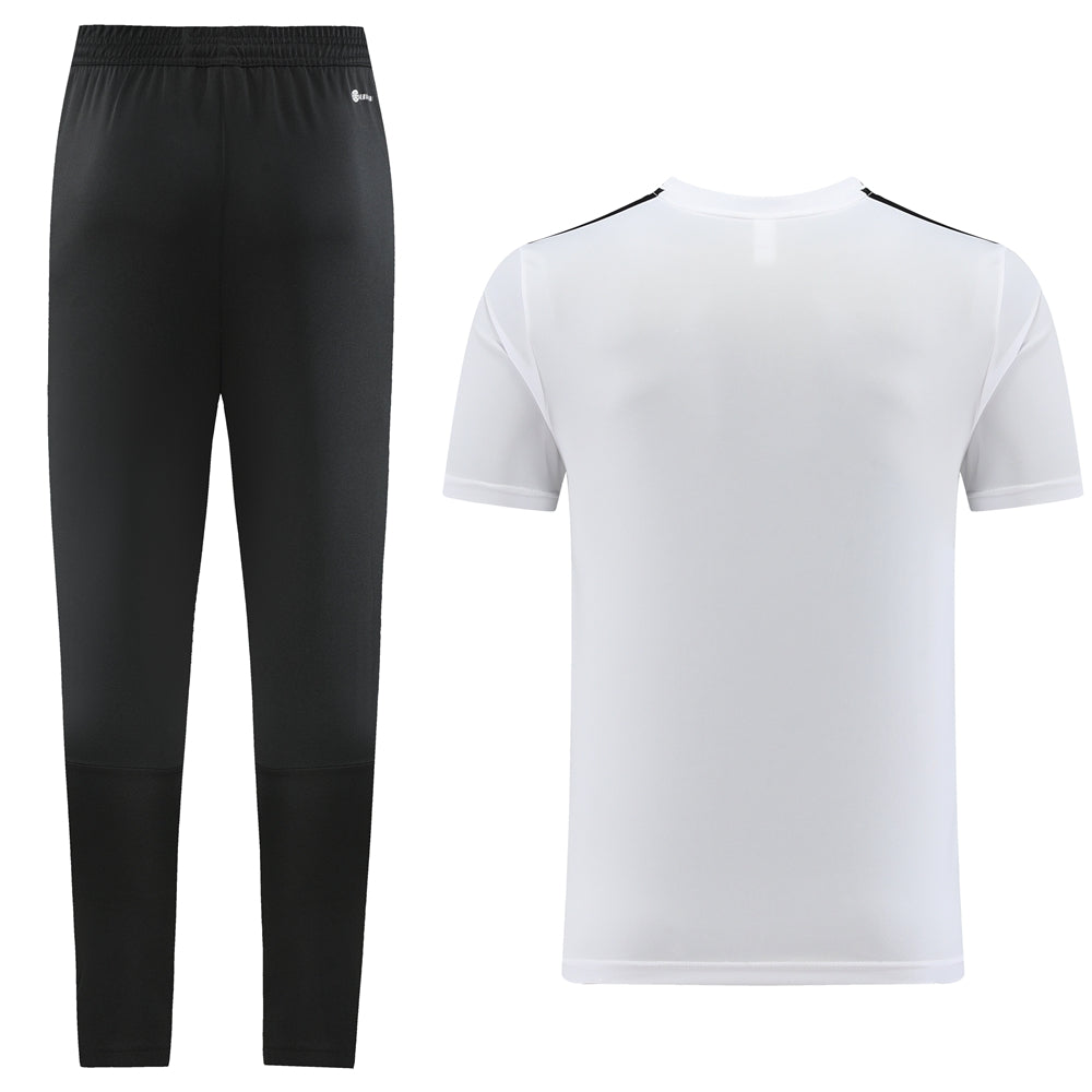 Adidas Short Sleeve Training Jersey Set - AD05- White/Green - Image 2