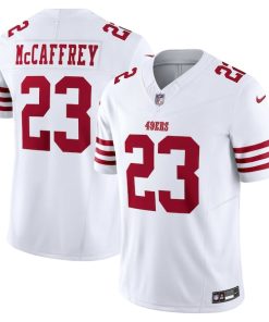 Alternative view of Christian McCaffrey San Francisco 49ers Nike Vapor F.U.S.E. Limited Jersey - White