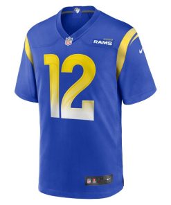 Alternative view of Puka Nacua Los Angeles Rams Nike Youth Game Player Jersey - Royal