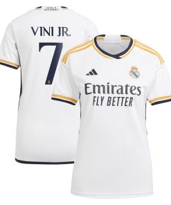 Vini Jr. Los Merengues adidas Women's 2023/24 Home Replica Player Jersey - White