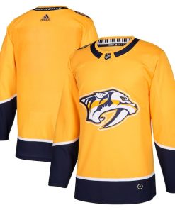 Nashville Predators adidas Home Authentic Blank Jersey - Gold