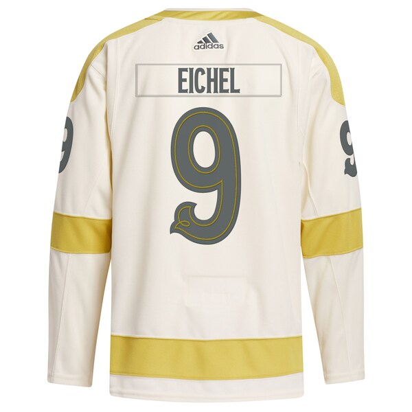 Jack Eichel Vegas Golden Knights adidas 2024 NHL Winter Classic Primegreen Authentic Player Jersey - Cream - Image 3